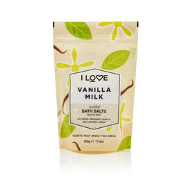 I Love Scented Bath Salts kojąco-relaksująca sól do kąpieli Vanilla Milk 500g