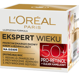 L'Oreal Paris Ekspert Wieku 50+ przeciwzmarszczkowy krem ujędrniający na dzień 50ml