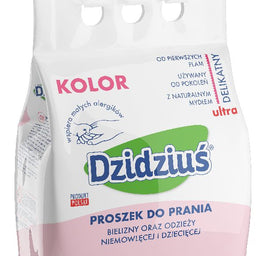 Dzidziuś Ultra delikatny proszek do prania bielizny oraz odzieży niemowlęcej i dziecięcej Kolor 3kg