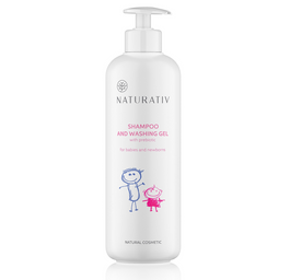 Naturativ Shampoo and Washing Gel For Babies and Newborns szampon i płyn do kąpieli dla dzieci i niemowląt 500ml