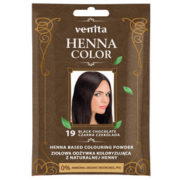 Venita Henna Color ziołowa odżywka koloryzująca z naturalnej henny 19 Czarna Czekolada