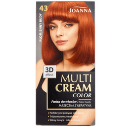 Joanna Multi Cream Color farba do włosów 43 Płomienny Rudy