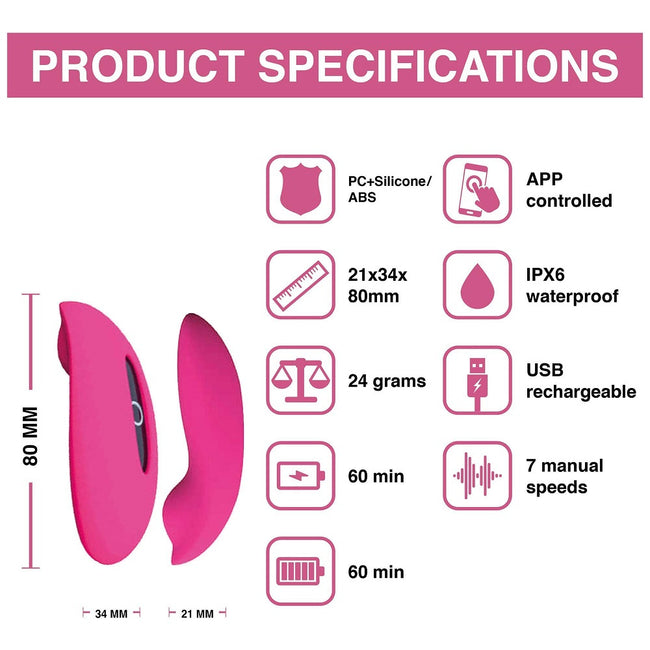 Magic Motion Candy Smart Wearable Vibe masażer łechtaczki sterowany aplikacją