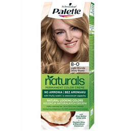 Palette Permanent Naturals Color Creme farba do włosów trwale koloryzująca 8-0 Jasny Blond