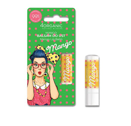 4organic Pin-up Girl naturalny balsam do ust Mango 5g