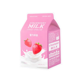 A'Pieu Strawberry Milk One-Pack rozjaśniająca maseczka w płachcie Truskawka  20g