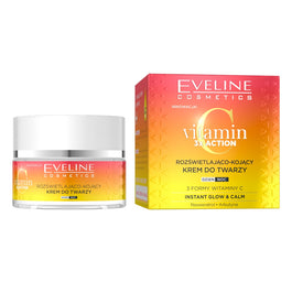 Eveline Cosmetics Vitamin C 3x Action rozświetlająco-kojący krem do twarzy 50ml