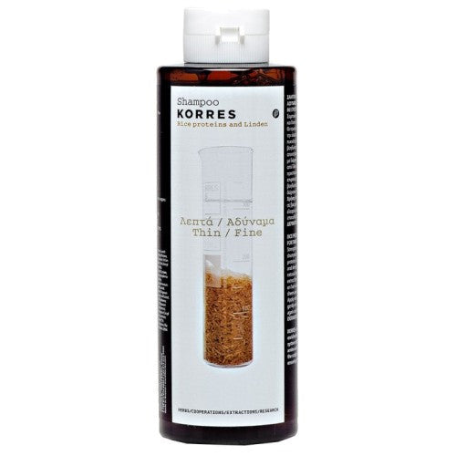 Shampoo For Thin/Fine Hair With Rice Proteins And Linden szampon z proteinami ryżu i wyciągiem z lipy do włosów cienkich i wrażliwych 250ml