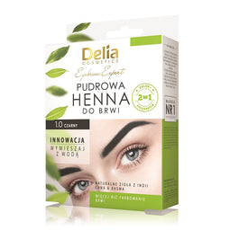 Delia Eyebrow Expert pudrowa henna do brwi 1.0 Czerń 4g