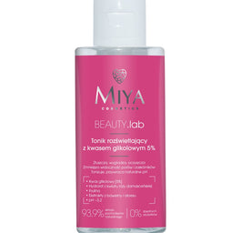 Miya Cosmetics BEAUTY Lab tonik rozświetlający z kwasem glikolowym 5% 150ml