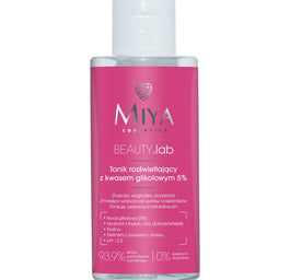 Miya Cosmetics BEAUTY Lab tonik rozświetlający z kwasem glikolowym 5% 150ml