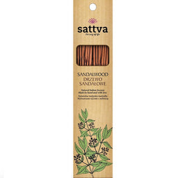 Sattva Natural Indian Incense naturalne indyjskie kadzidełko Drzewo Sandałowe 15szt