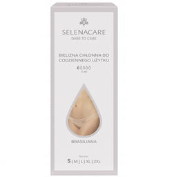 SELENACARE Braziliana bielizna chłonna do codziennego użytku Beżowa S 5ml