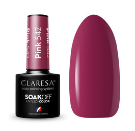 Claresa Soak Off UV/LED Pink lakier hybrydowy 542 5g