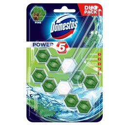 Domestos Power 5 Pine kostka toaletowa 2x55g