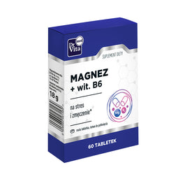 Dr Vita Magnez + Witamina B6 suplement diety na stres i zmęczenie 60 tabletek