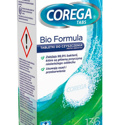 Corega Tabs Bio Formula tabletki do czyszczenia protez zębowych 136 tabletek