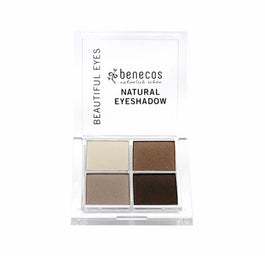 Benecos Natural Quattro Eyeshadow paletka 4 naturalnych cieni do powiek Coffee & Cream 8g