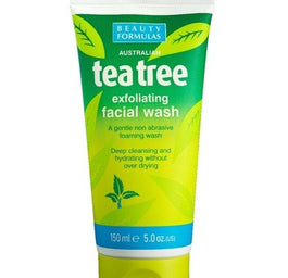 Beauty Formulas Tea Tree Exfoliating Facial Wash złuszczający żel do mycia twarzy 150ml