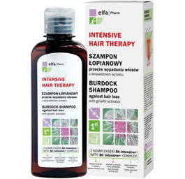 Elfa Pharm Intensive Hair Therapy Burdock Shampoo szampon łopianowy do włosów przeciw wypadaniu z aktywatorem wzrostu 200ml