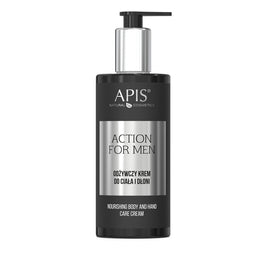 APIS Action For Men odżywczy krem do ciała i dłoni 300ml