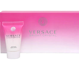 Versace Bright Crystal zestaw woda toaletowa 5ml + balsam do ciała 25ml + żel pod prysznic 25ml