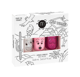 Nailmatic Kids Las Vegas zestaw lakierów do paznokci Super 8ml + Bella 8ml + Sheepy 8ml