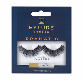 Eylure Dramatic Lashes sztuczne rzęsy z klejem efekt teatralny No. 202