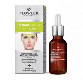 Floslek Dermo Expert Anti Acne normalizujący peeling kwasowy na noc 30ml