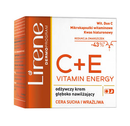 Lirene Vitamin Energy C+E odżywczy krem głęboko nawilżający 50ml