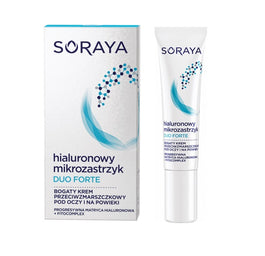 Soraya Hialuronowy Mikrozastrzyk Duo Forte bogaty krem przeciwzmarszczkowy pod oczy i na powieki 15ml