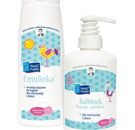 Skarb Matki Zestaw Emulinka emulsja olejowa do kąpieli 250ml + Balbinek balsam-emolient 250ml