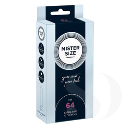 Mister Size Condoms prezerwatywy dopasowane do rozmiaru 64mm 10szt.