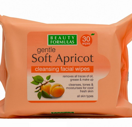 Beauty Formulas Soft Apricot Cleansing Facial Wipes oczyszczające chusteczki morelowe 30szt.