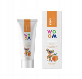 Woom Kids naturalna pasta do zębów dla dzieci 3-8 lat Brzoskwinia 50ml