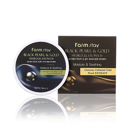 Farm Stay Black Pearl & Gold Hydrogel Eye Patch hydrożelowe płatki pod oczy z czarną perłą i złotem 60szt.