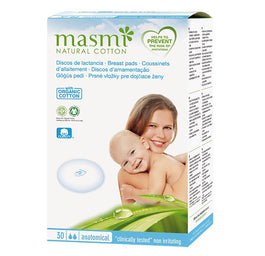 Masmi Natural Cotton wkładki laktacyjne z bawełny organicznej 30szt