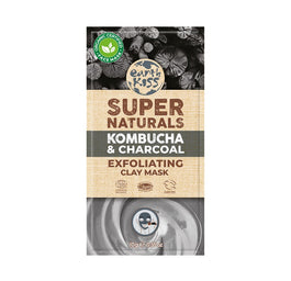 Earth Kiss Super Naturals Kombucha & Charcoal Exfoliating Clay Mask złuszczająca maska glinkowa do twarzy 10g