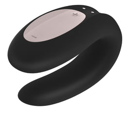 Satisfyer Double Joy Partner Vibrator wibrator dla par sterowany aplikacją Black