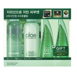 HOLIKA HOLIKA Aloe Moisture Soothing Set zestaw kosmetyków do cery wymagającej intensywnego nawilżenia