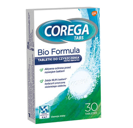 Corega Tabs Bio Formula tabletki do czyszczenia protez zębowych 30 tabletek