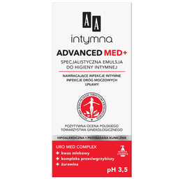 AA Intymna Advanced Med+ specjalistyczna emulsja do higieny intymnej pH 3.5 300ml