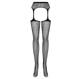 Obsessive S207 Garter Stockings pończochy z pasem Black XL/XXL