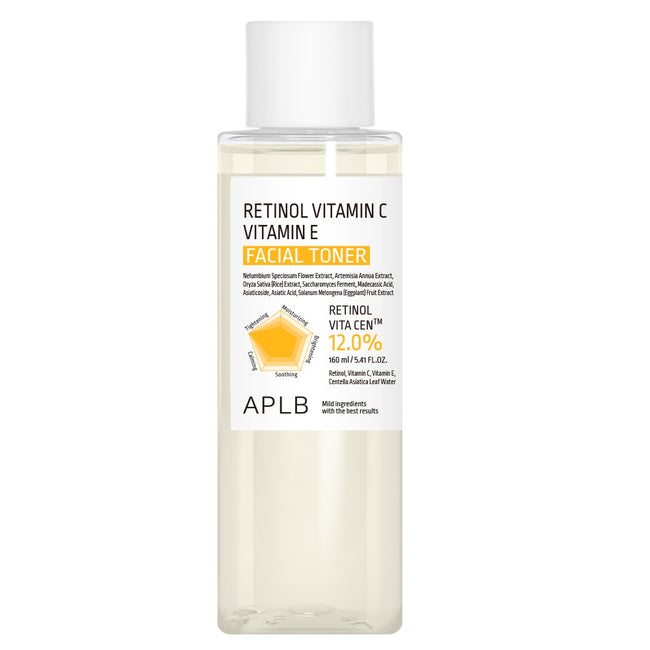 APLB Retinol Vitamin C Vitamin E Facial Toner rozświetlający tonik do twarzy 160ml