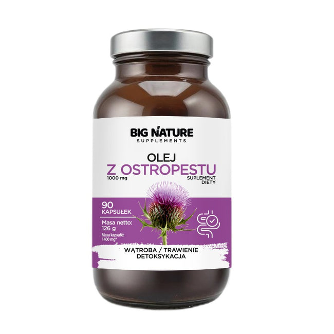 Big Nature Olej z ostropestu suplement diety 90 kapsułek