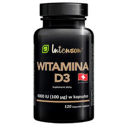 Intenson Witamina D3 4000 IU suplement diety 120 kapsułek