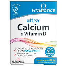 Vitabiotics Ultra Calcium & Vitamin D suplement diety 30 tabletek