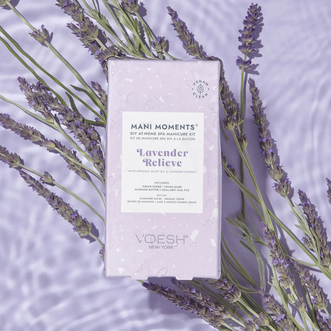 VOESH Mani Moments zestaw do 3-etapowego manicure Lavender Relieve