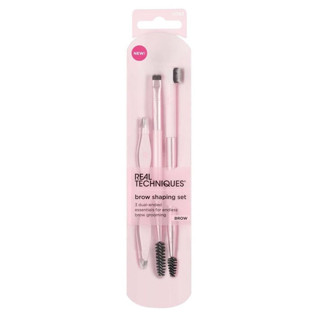 Real Techniques Brow Shaping Set pędzelek do brwi + grzebyk do brwi + pęseta