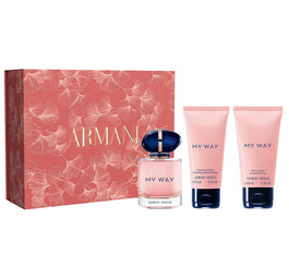 Giorgio Armani My Way zestaw woda perfumowana spray 50ml + balsam do ciała 50ml + żel pod prysznic 50ml